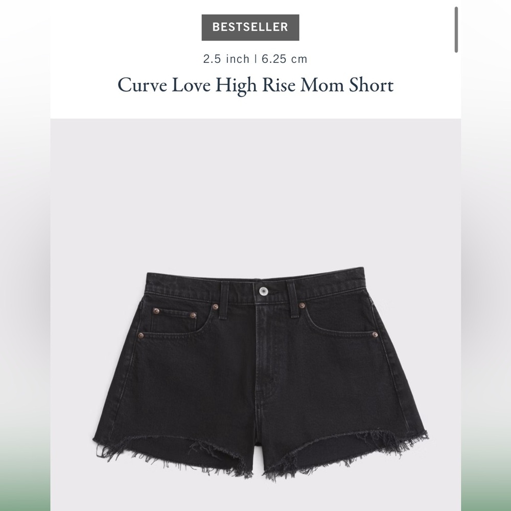 A&F Curve Love High Rise Mom Short